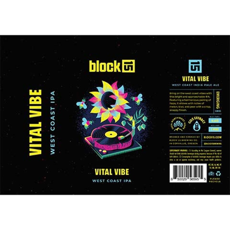 Block 15 Vital Vibe IPA 16OZ SINGLE CAN