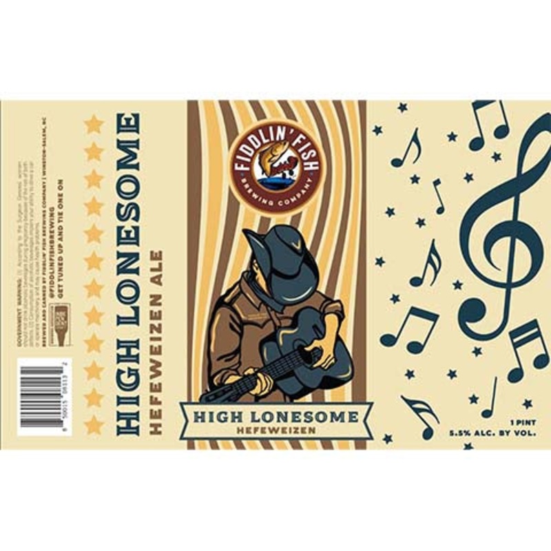 Fiddlin’ Fish High Lonesome Hefeweizen 16OZ SINGLE CAN