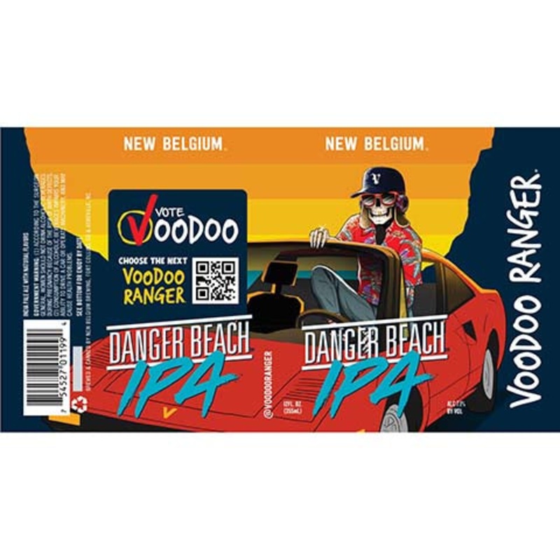 New Belgium Voodoo Ranger Danger Beach IPA 12OZ SINGLE CAN