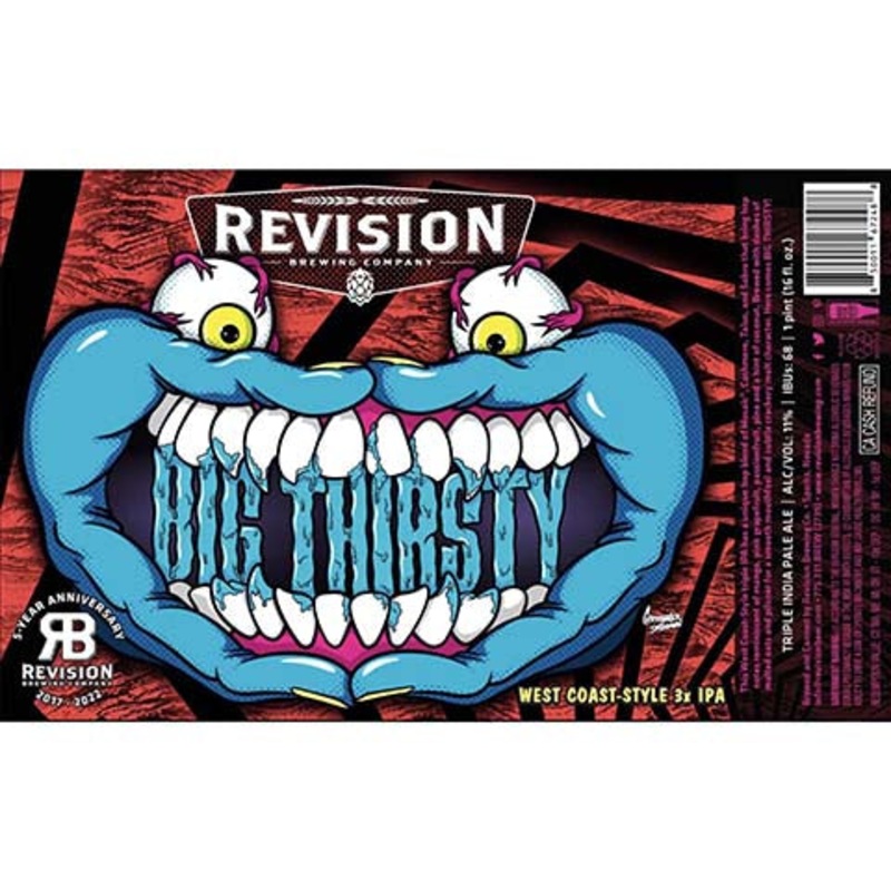 Revision Big Thirsty West Coast 3x IPA 16OZ SINGLE CAN