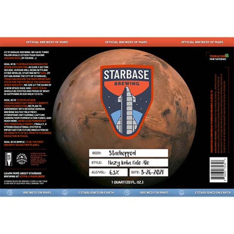Starbase Starhopped Hazy IPA 32OZ SINGLE BTL