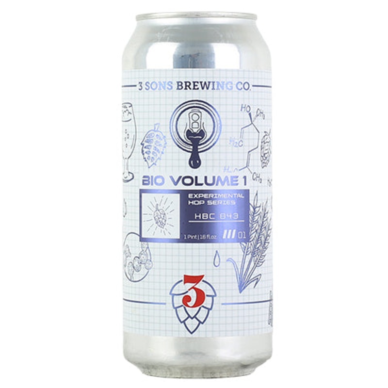 3 Sons The Bio Volume 1 Hazy IPA 16OZ SINGLE CAN