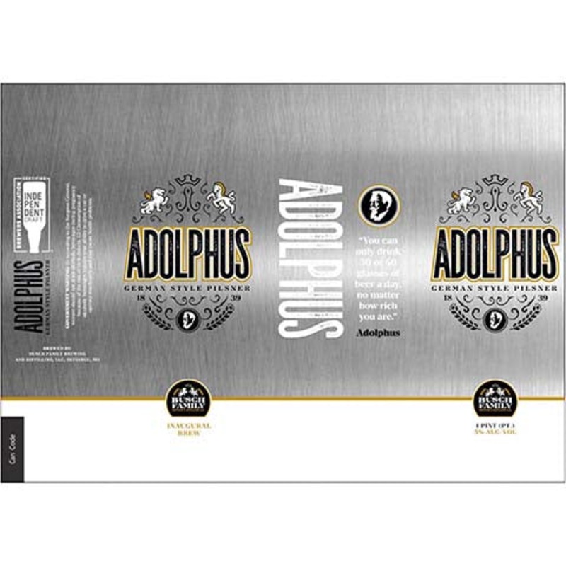 Adolphus German Style Pilsner 16OZ SINGLE CAN