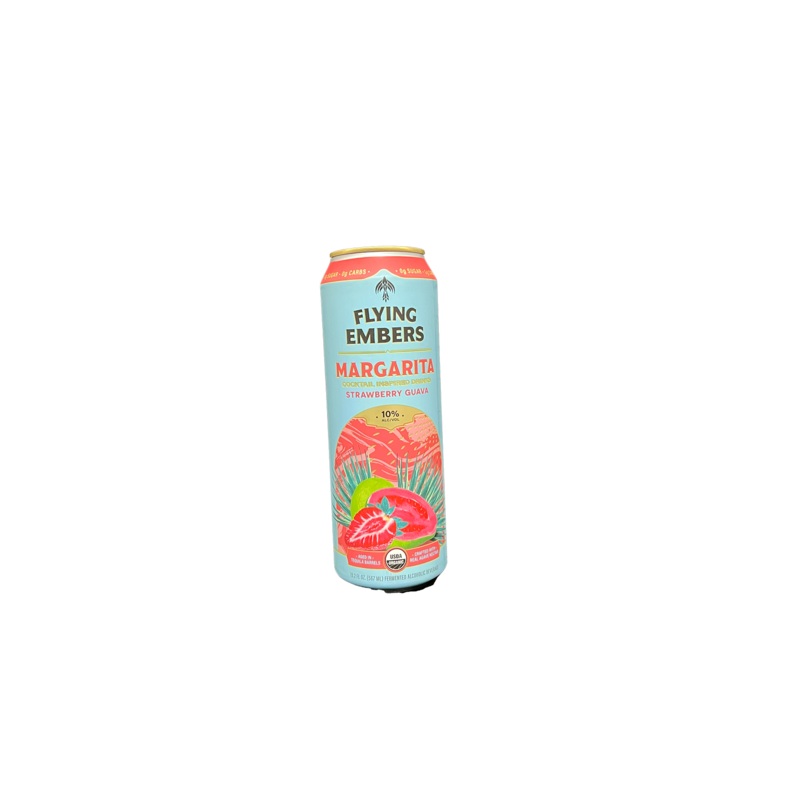Flying Embers Margarita Strawberry Guava 19.2 oz Can