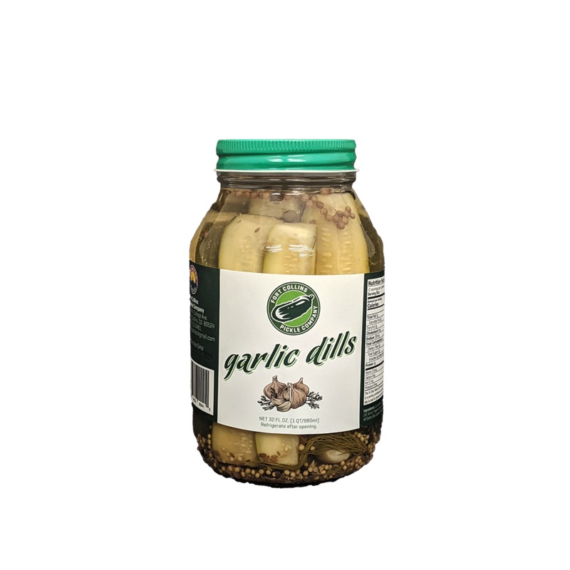 Fort Collins Pickle Co Garlic Dill Pickles 32oz