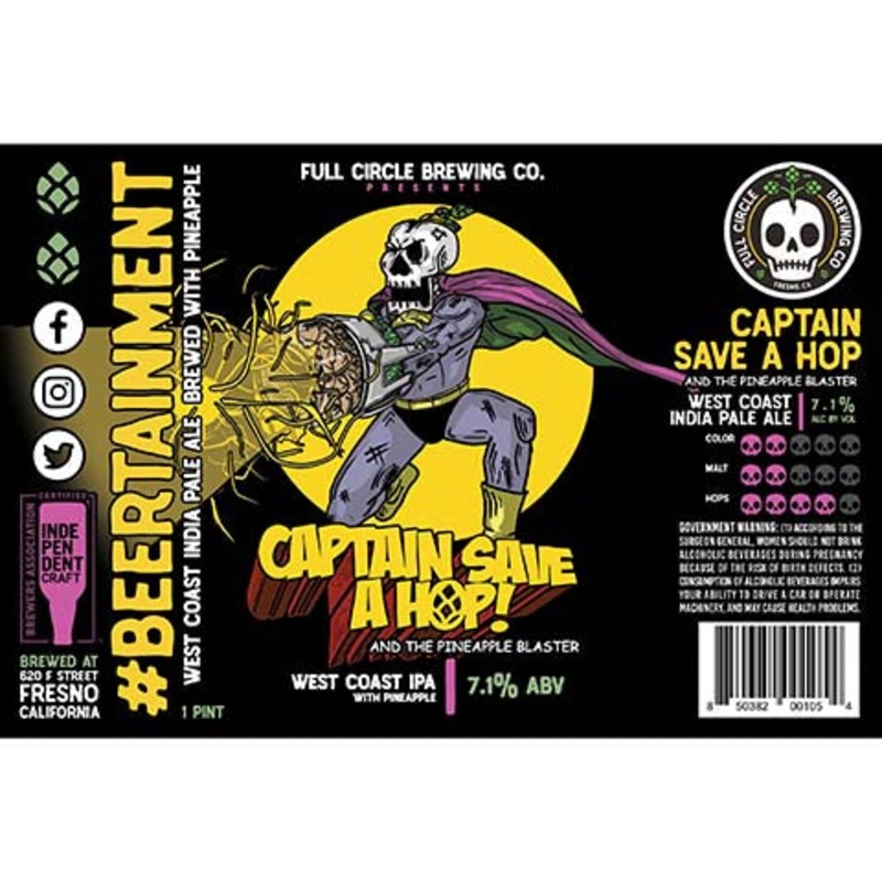 Full Circle Captain Save A Hop! And The Pineapple Blaster 16OZ SINGLE CAN