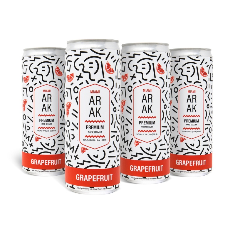 Miami Arak Grapefruit Seltzer