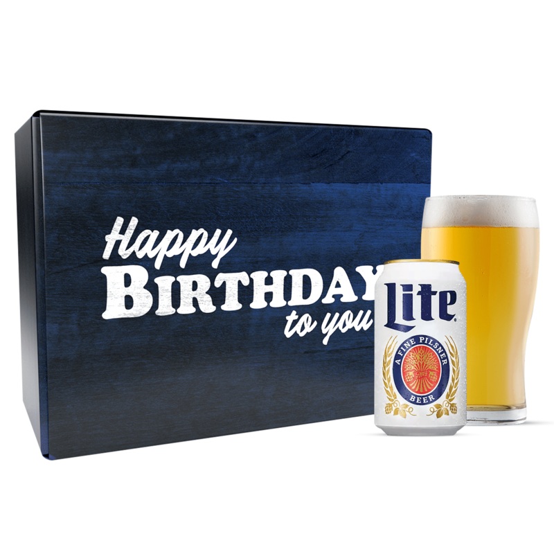 Miller Lite Birthday Gift Yes! Please send 8 Beers and 4 Gourmet Snacks (+$5)