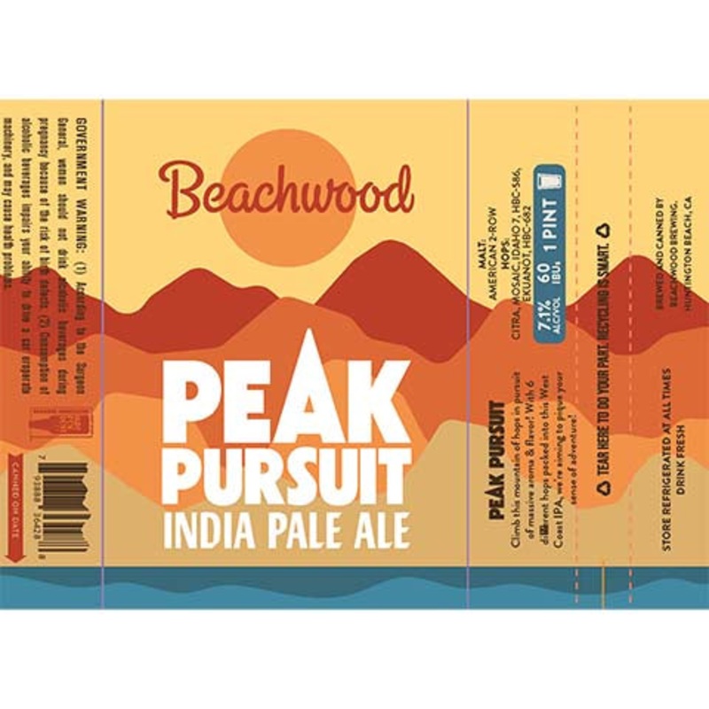 Beachwood Peak Pursuit IPA 16OZ SINGLE CAN