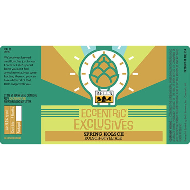 Bell’s Eccentric Exclusives Kolsch 12OZ SINGLE BTL