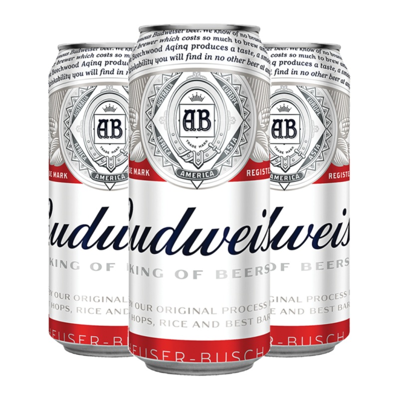 Budweiser Beer 500ml Can x3