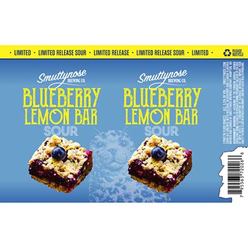 Smuttynose Blueberry Lemon Bar Sour Ale 16OZ SINGLE CAN