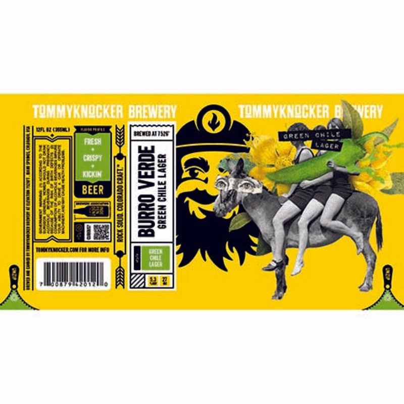 Tommyknocker Burro Verde Green Chile Lager 12OZ SINGLE CAN