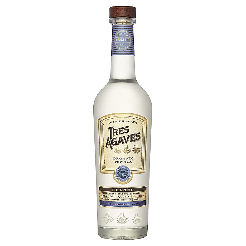 TRES AGAVES TEQUILA BLANCO 80 750ML 750ML