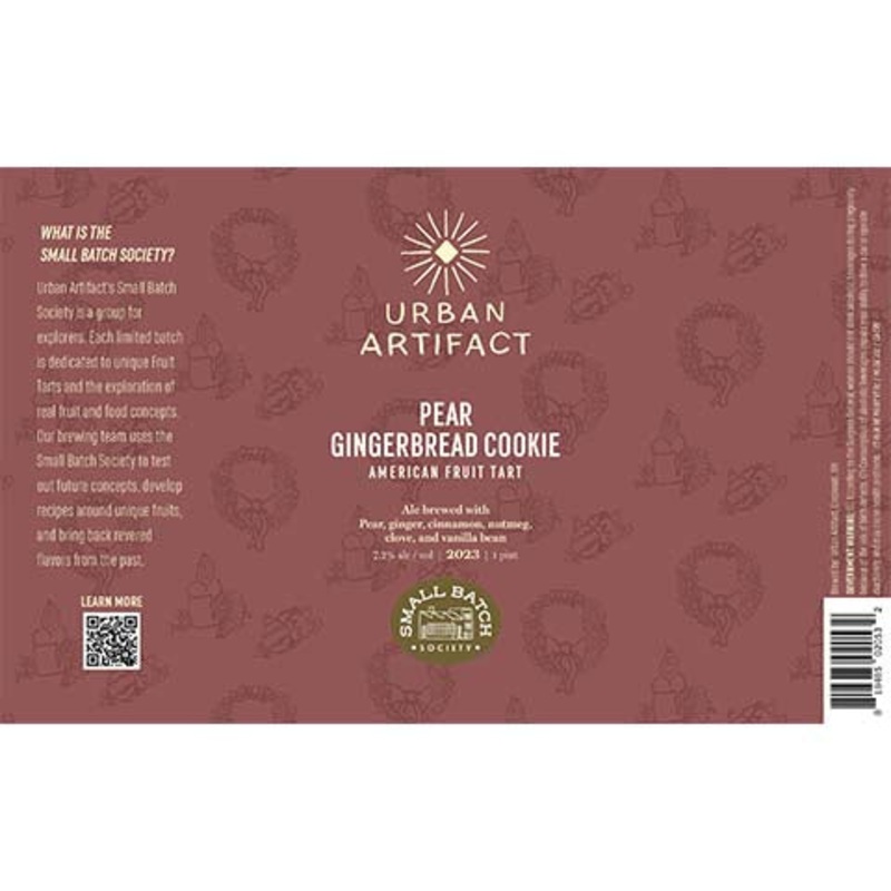 Urban Artifact Pear Gingerbread Cookie Sour 16OZ SINGLE CAN