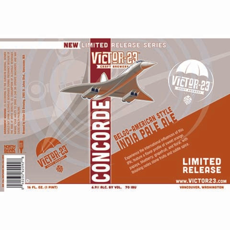 Victor 23 Concorde Belgo-American IPA 16OZ SINGLE CAN