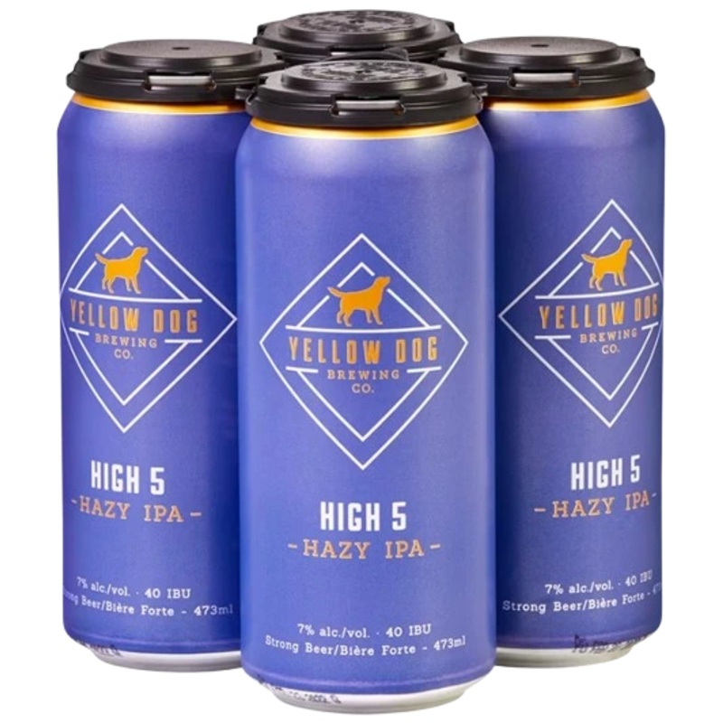 YELLOW DOG HIGH FIVE HAZY IPA 473ML 4PK CAN @ Lethbridge [1020669] 1892 ml