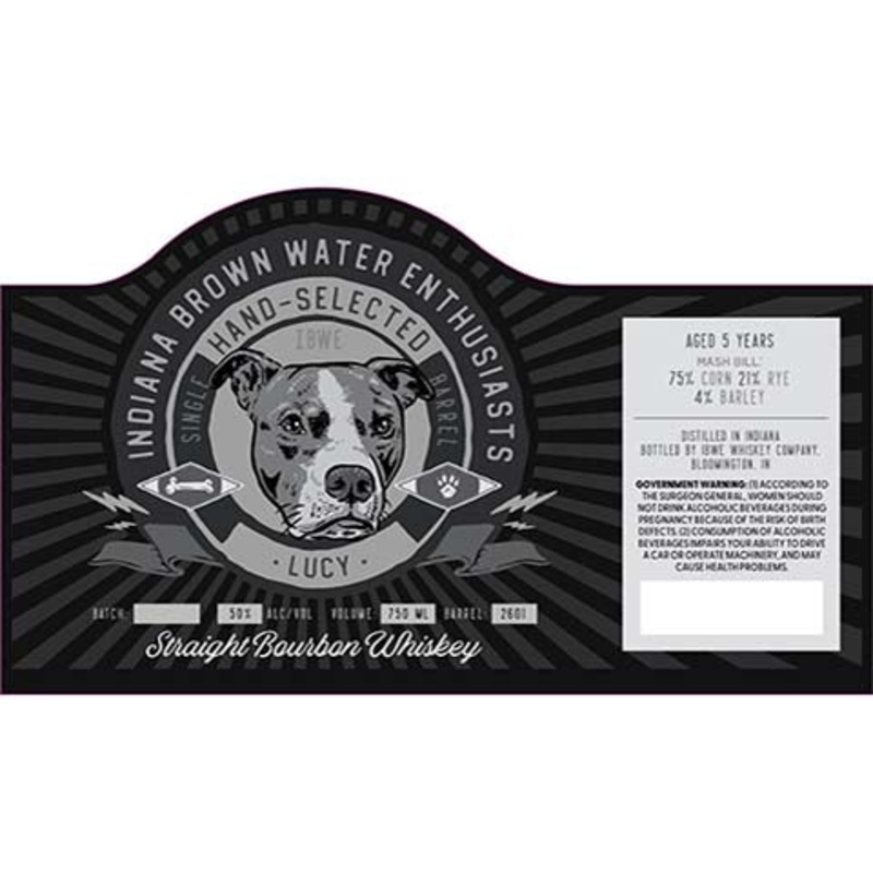 Indiana Brown Water Enthusiasts Lucy Straight Bourbon Whiskey 750ML BTL
