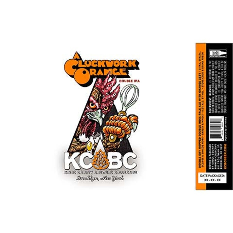 Kings County Brewers Collective A Cluckwork Orange DIPA 16OZ SINGLE CAN