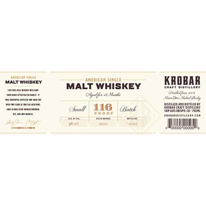 Krobar American Single Malt Whiskey 750ML BTL