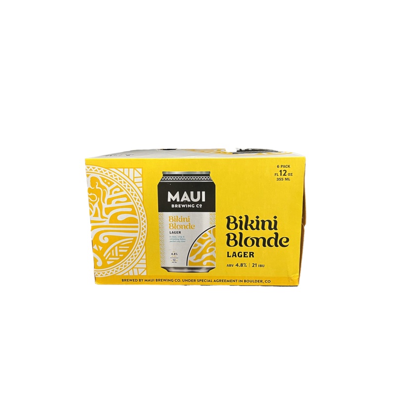 Maui Bikini Blonde 6 Pack Cans