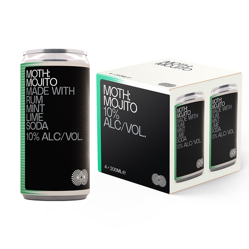 Moth Drinks Mojito Can 6/4PK 200ML 200ml Bottle