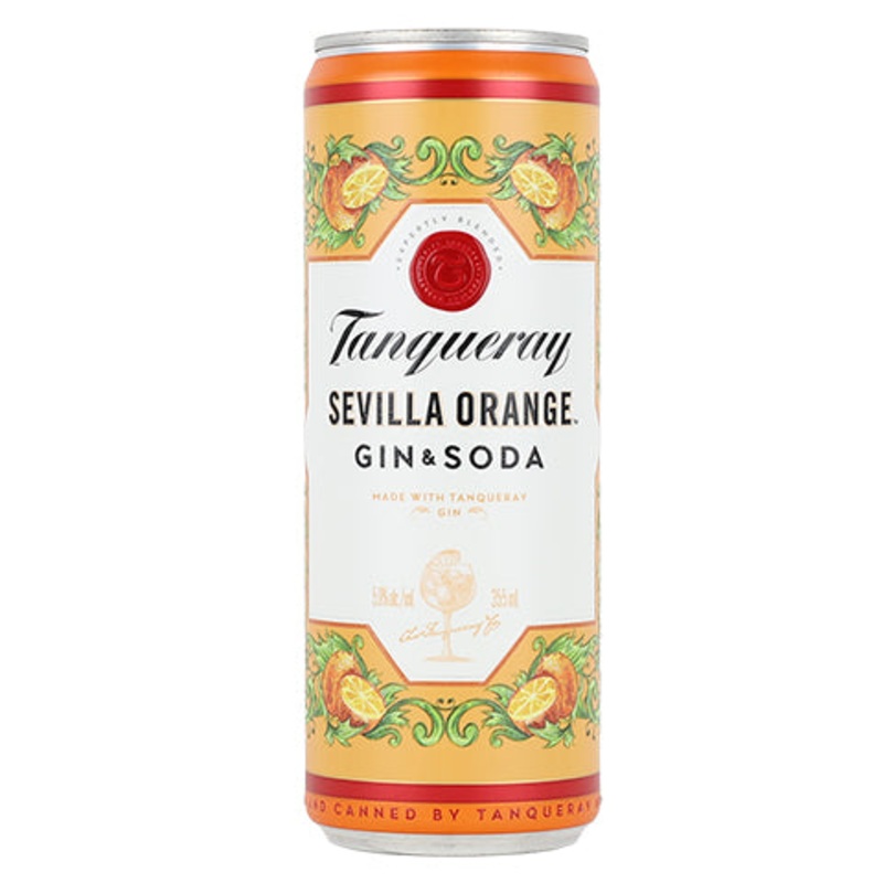 Tanqueray Sevilla Orange Gin & Soda 12OZ SINGLE CAN