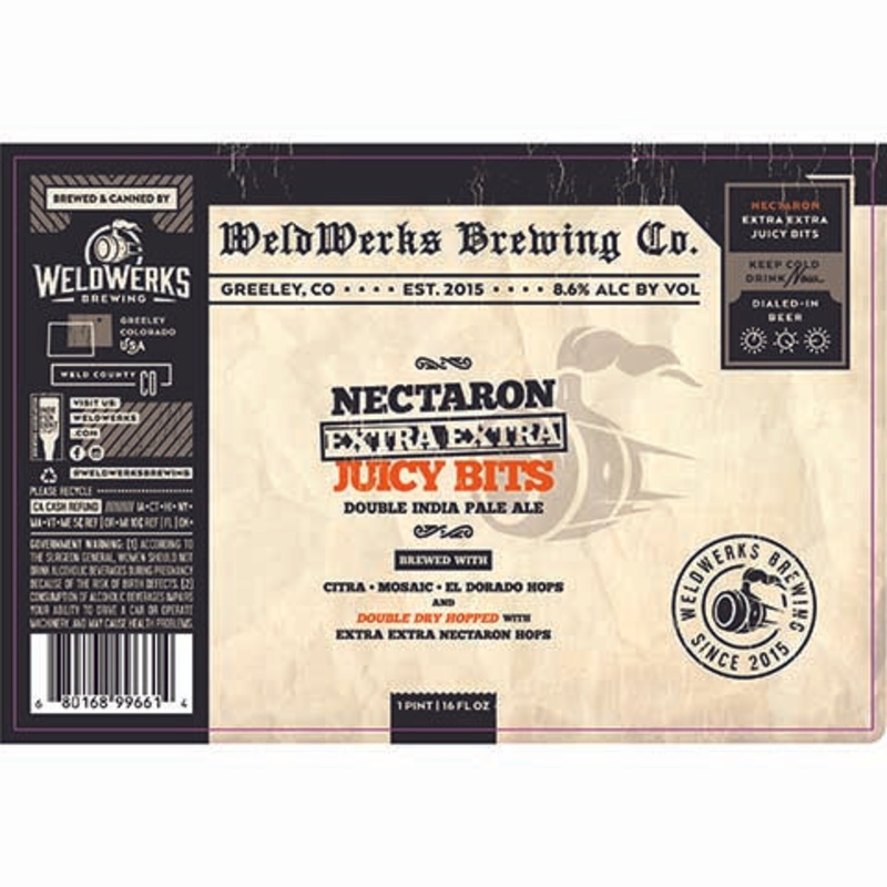 Weldwerks Nectaron Extra Extra Juicy Bits DIPA 16OZ SINGLE CAN