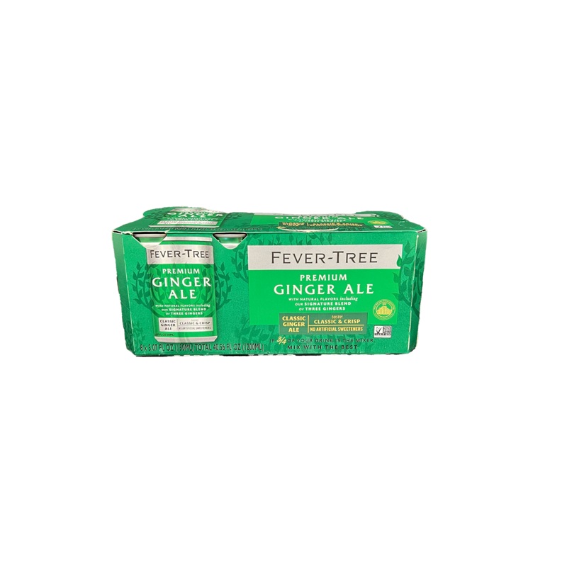 Fever Tree Ginger Ale 8 Pack Cans
