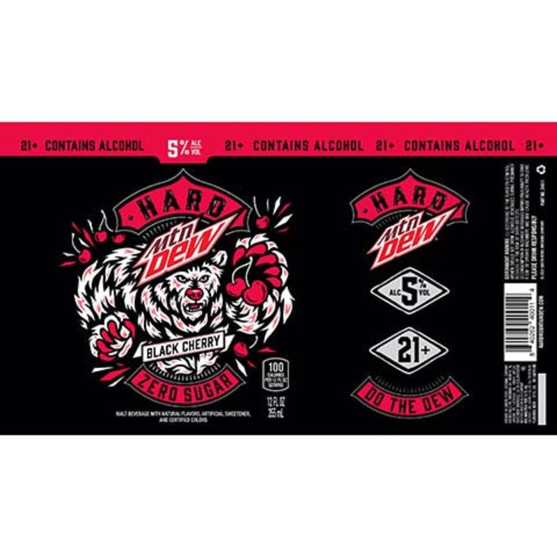 Green Rebel Hard Mtn Dew Black Cherry 12OZ SINGLE CAN