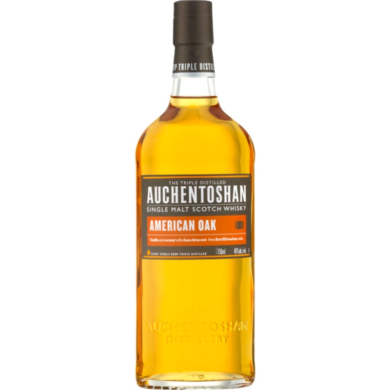 AUCHENTOSHAN SINGLE MALT SCOTCH AMERICAN OAK 80 750ML 750ML