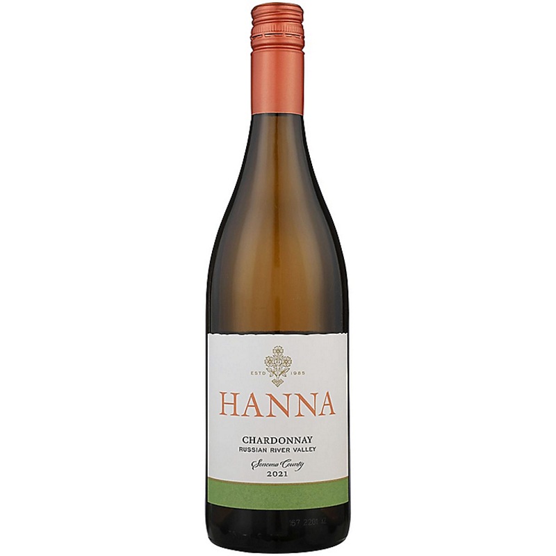 HANNA CHARDONNAY RUSSIAN RIVER VALLEY 2021 750ML 750ML