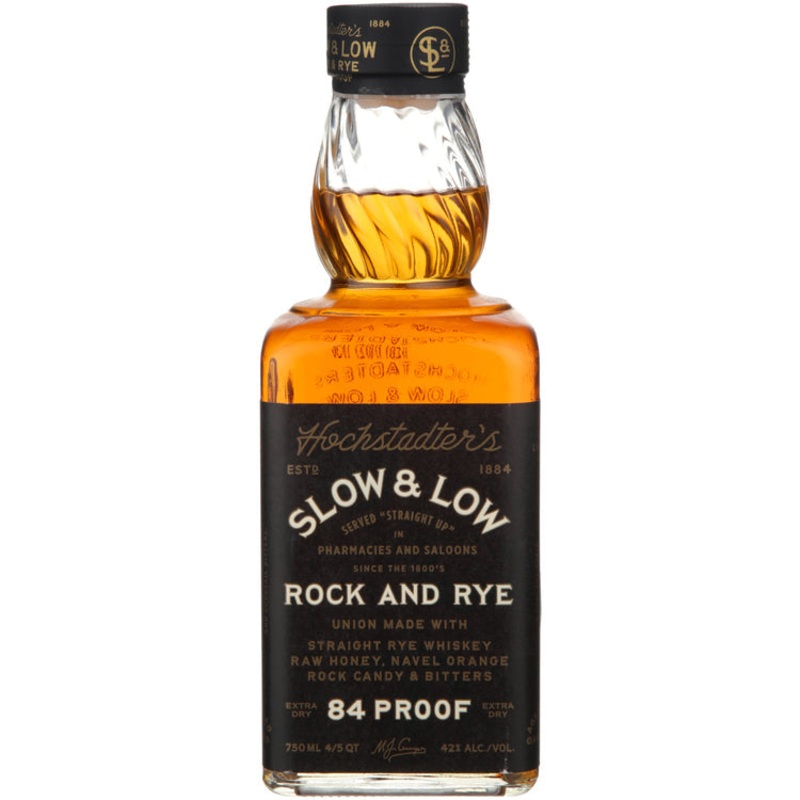 HOCHSTADTER’S SLOW AND LOW ROCK AND RYE FLAVORED WHISKEY 84 750ML 750ML
