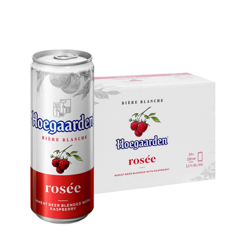 Hoegaarden Rose Beer Can 330ml x24 (case)