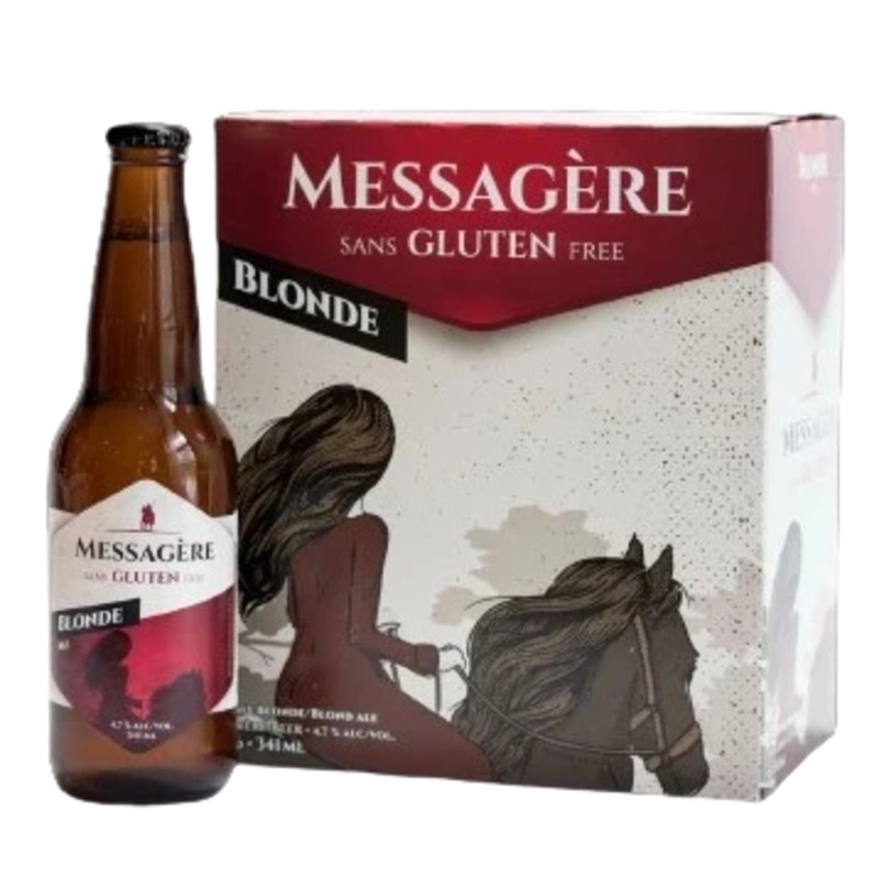 LA MESSAGERE GLUTEN FREE BEER 341ML 6PK BT @ Red Deer [1000952] 2046 ml