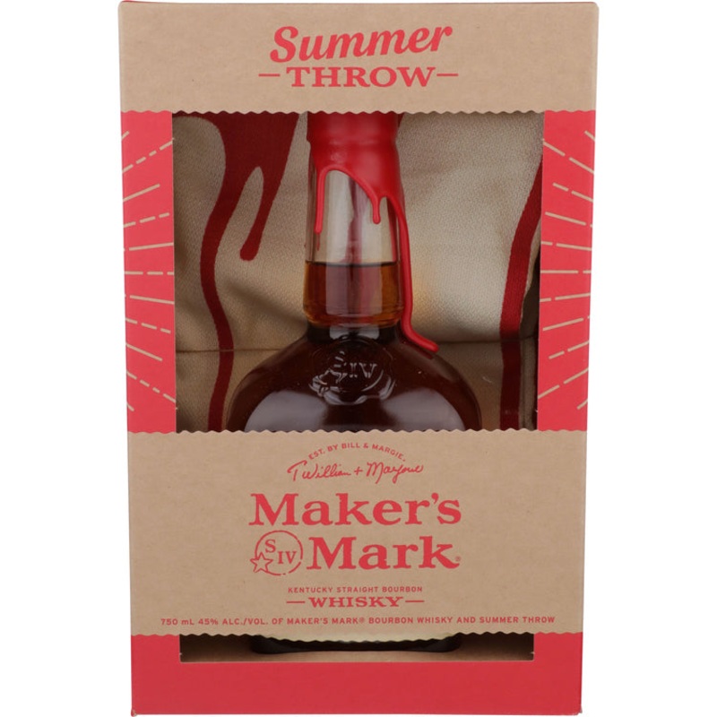 MAKER’S MARK STRAIGHT BOURBON 90 W/ SUMMER THROW TOWEL 750ML 750ML