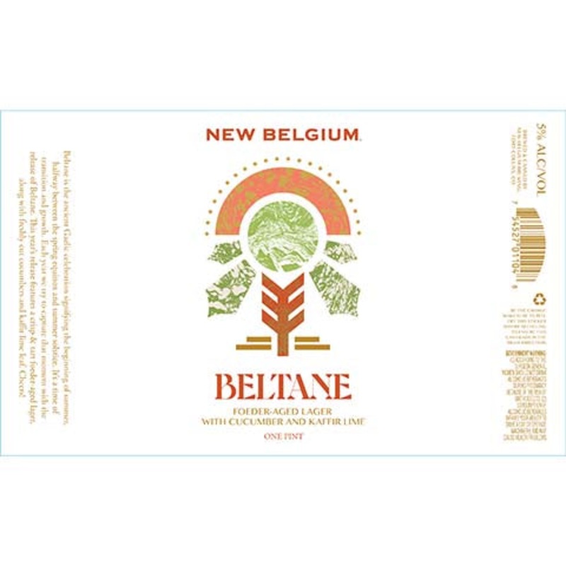 New Belgium Beltane Lager 16OZ SINGLE CAN