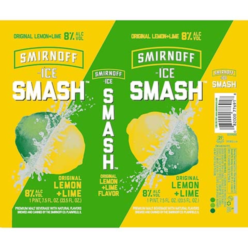 Smirnoff Ice Smash Original Lemon + Lime 23.5OZ SINGLE CAN