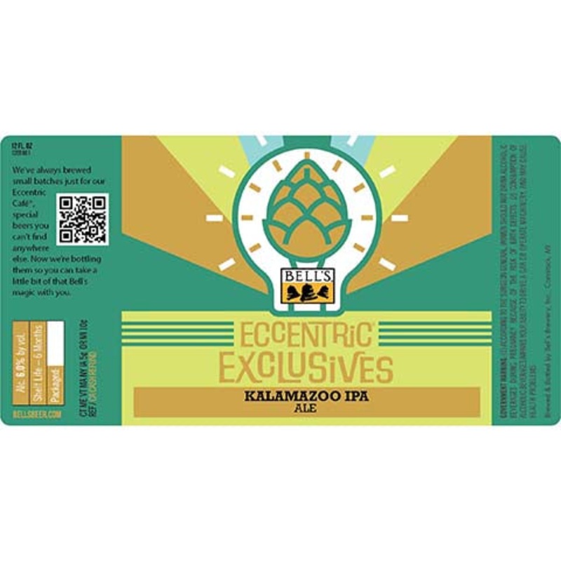 Bell’s Eccentric Exclusives Kalamazoo IPA 12OZ SINGLE BTL