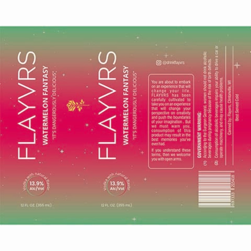 Flayvrs Watermelon Fantasy 12OZ SINGLE CAN