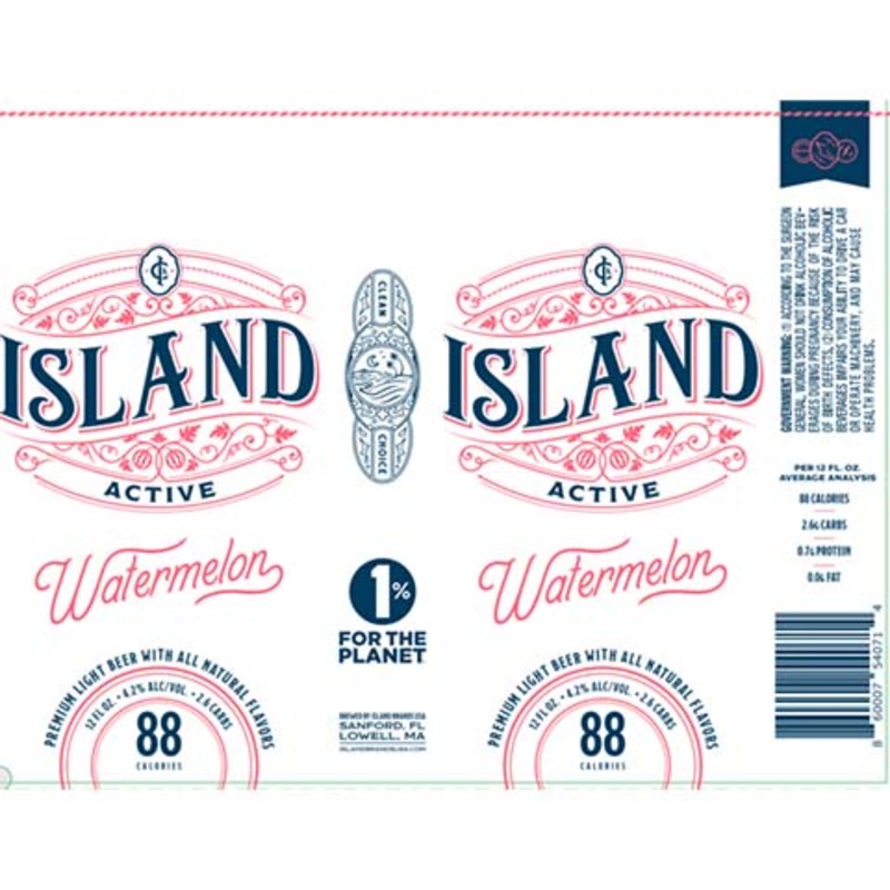 Island Active Watermelon 12OZ SINGLE CAN