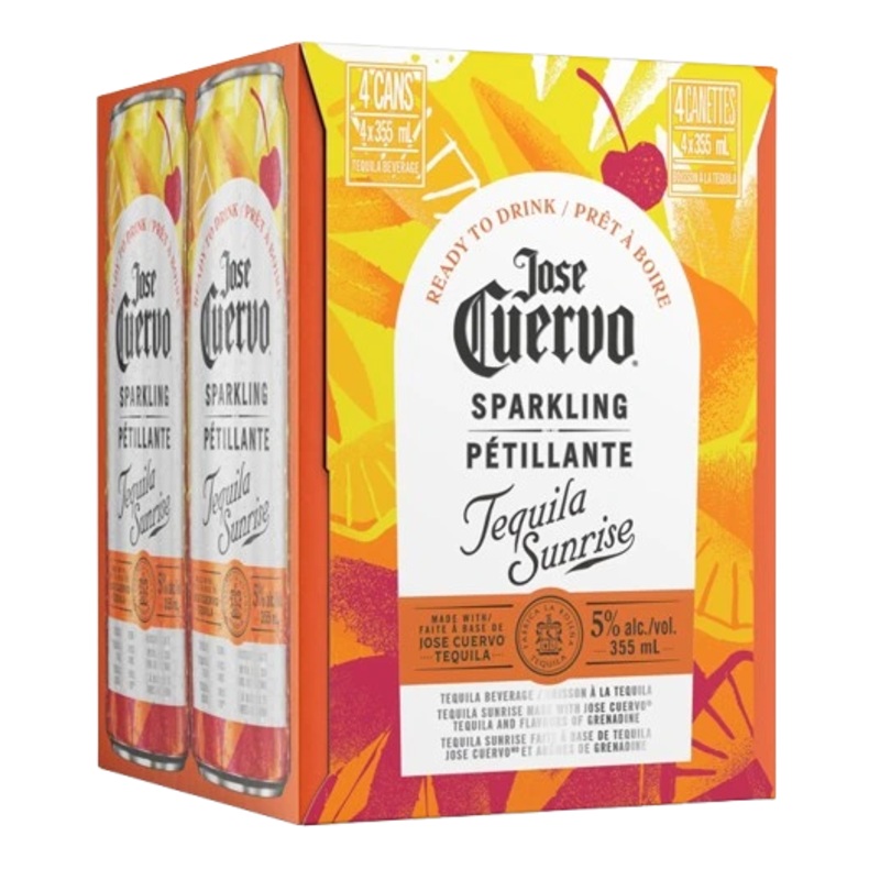 JOSE CUERVO SPARKLING TEQUILA SUNRISE 355ML 4PK CAN @ Red Deer [1056635] 1420 ml