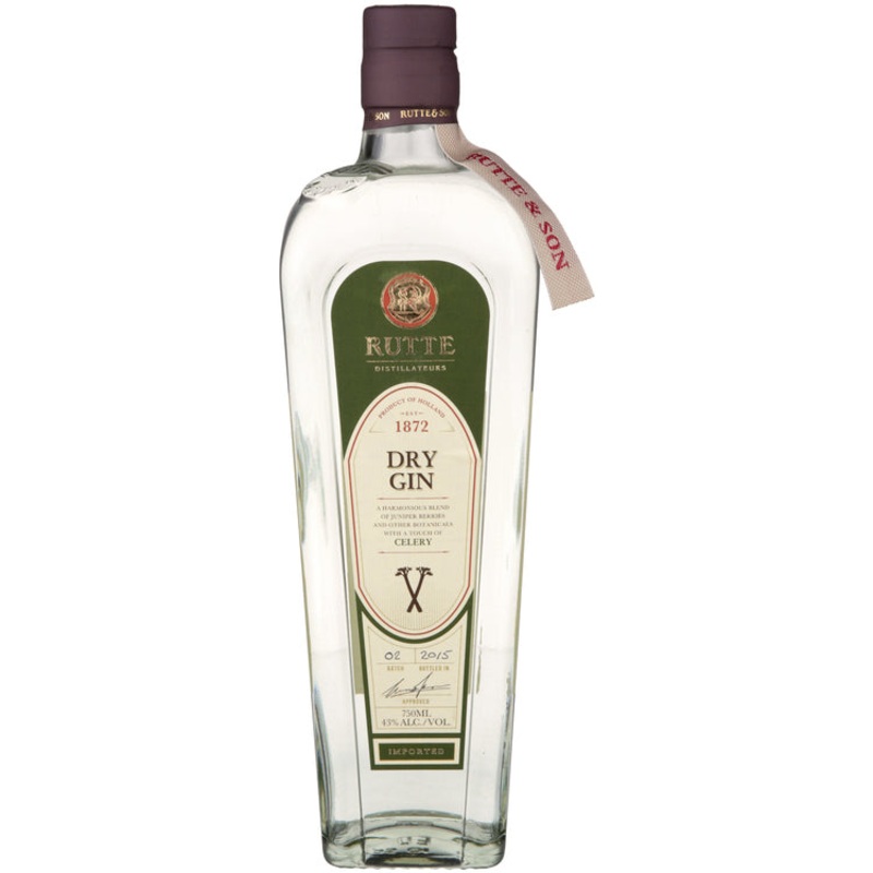 RUTTE CELERY FLAVORED GIN 86 750ML 750ML