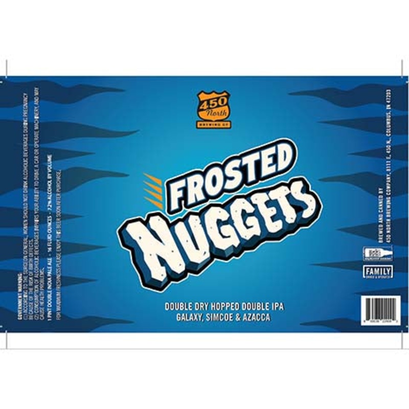 450 North Frosted Nuggets DIPA 16OZ SINGLE CAN
