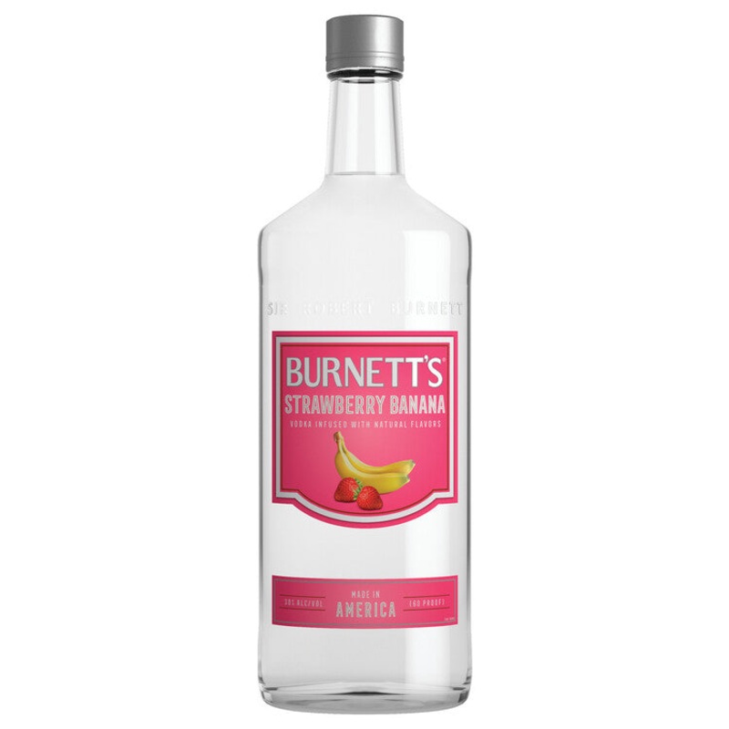 BURNETT’S STRAWBERRY BANANA FLAVORED VODKA 60 750ML 750ML