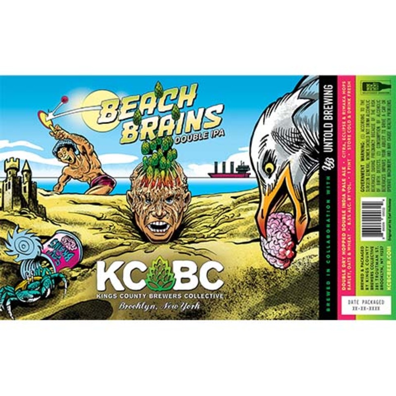 Kings County Brewers Collective Beach Brains DIPA 16OZ SINGLE CAN