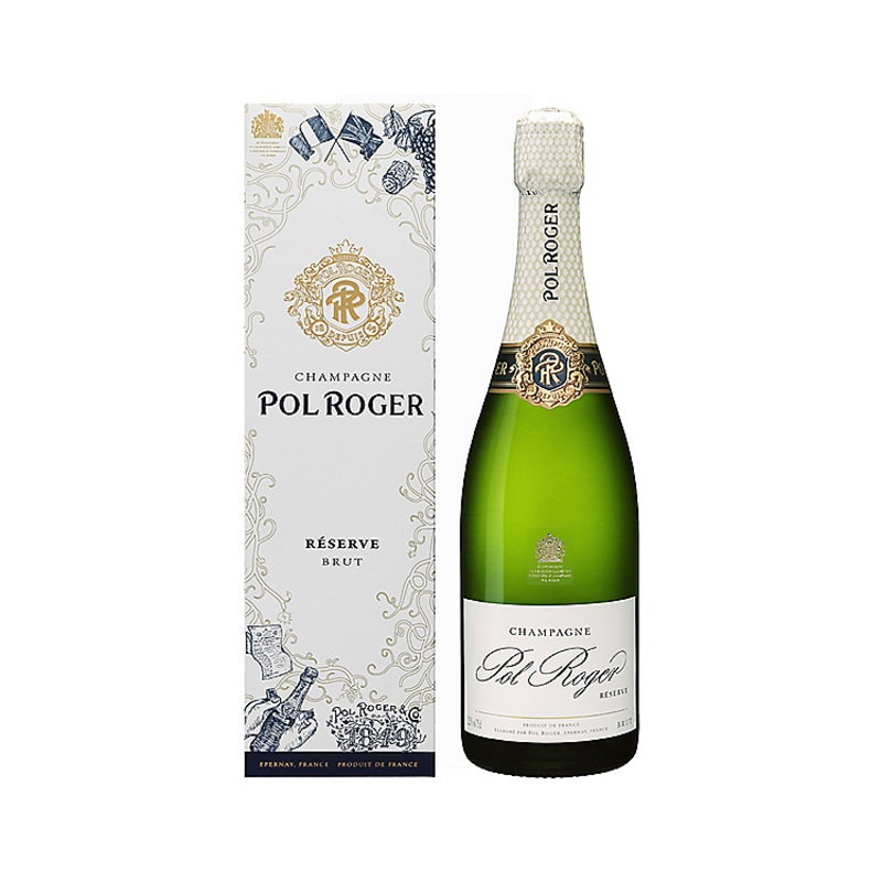 POL ROGER CHAMPAGNE BRUT RESERVE W/ GIFT BOX 750ML 750ML