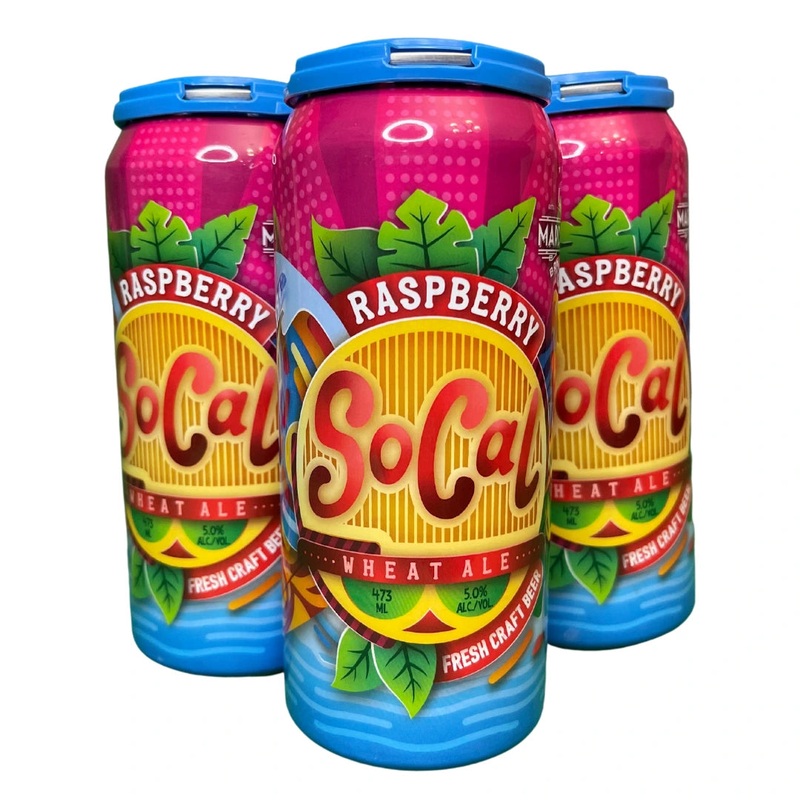 RASPBERRY SOCAL WHEAT ALE 473ML 4PK CAN @ Sage Hill [1039591] 1892 ml