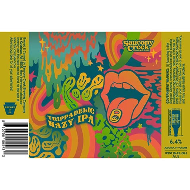 Saucony Creek Trippadelic Hazy IPA 16OZ SINGLE CAN