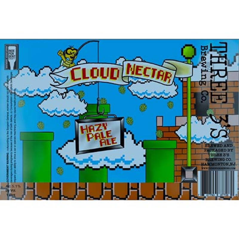 Three 3’s Cloud Nectar Hazy Pale Ale 16OZ SINGLE CAN